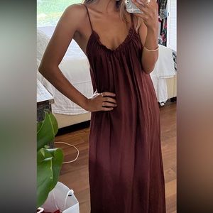 Indah Maxi Dress - Brown